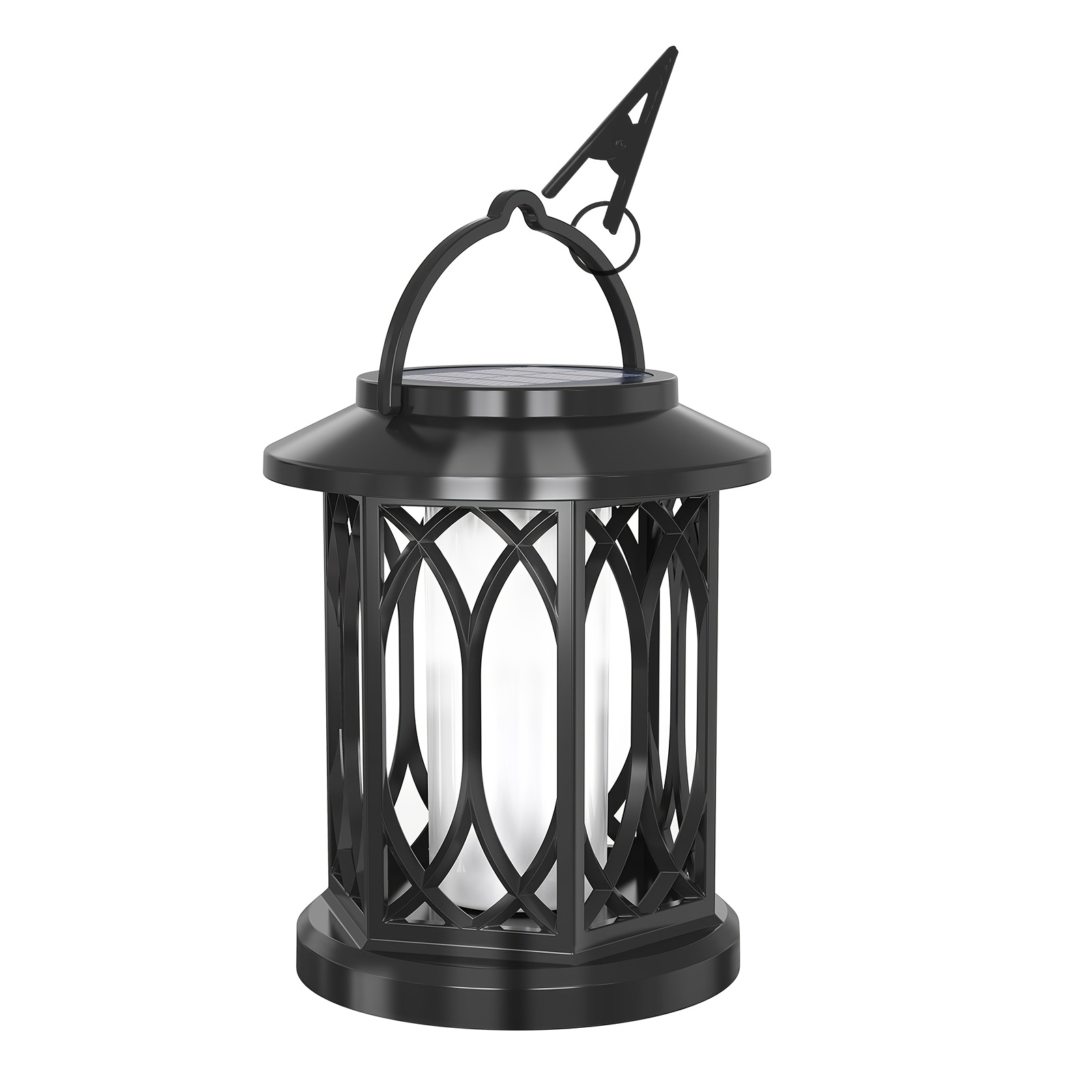 Solar Lantern Outdoor Lights, Led Flickering Flame Solar Lanterns Lights Outdoor, Hanging Lantern Decorative, Solar Powered Lanterns For Yard Patio Path Tree Garden Decor