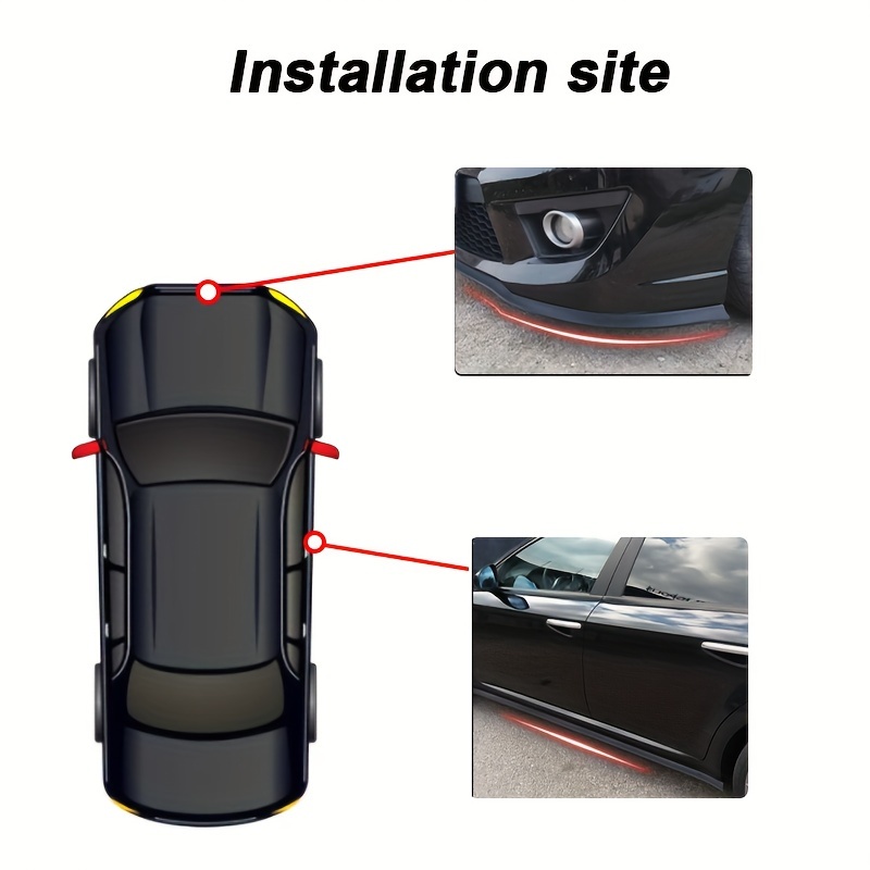 Aazon.co: Sugo Racing JD Black Front Buper Lip Guard Protector Skid
