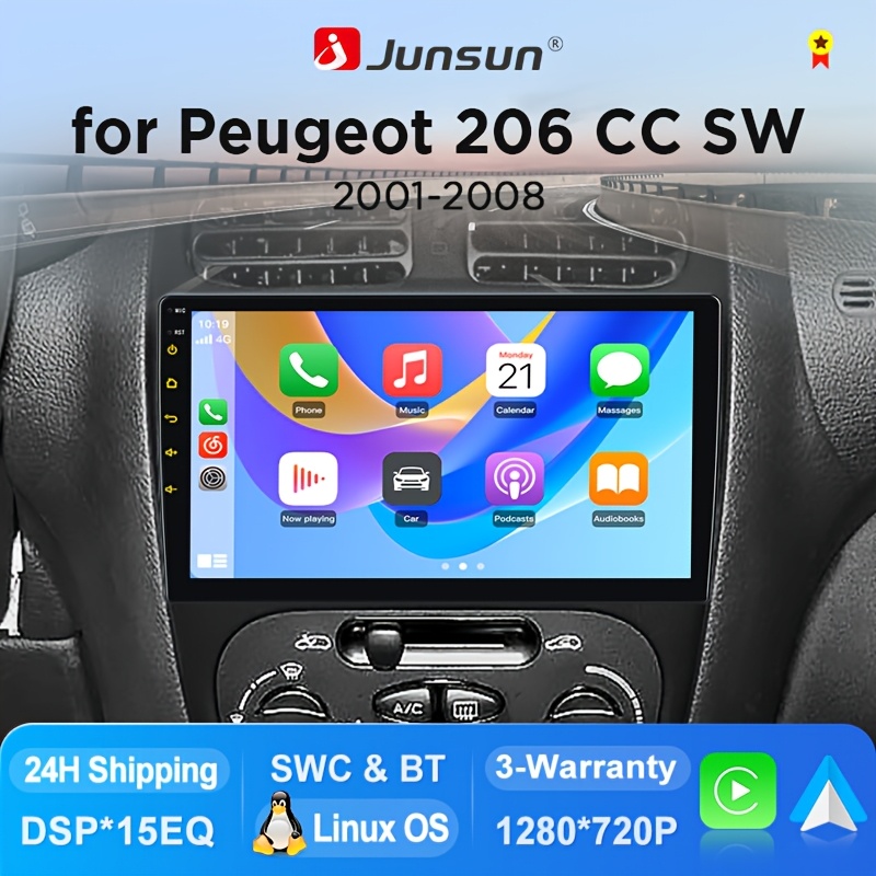 Junsun Os & Auto Car Stereo For Cc Sw 2001 2002 2003 2004-2008, Ips Touchscreen With Dsp+15eq, Swc, Plug And Play