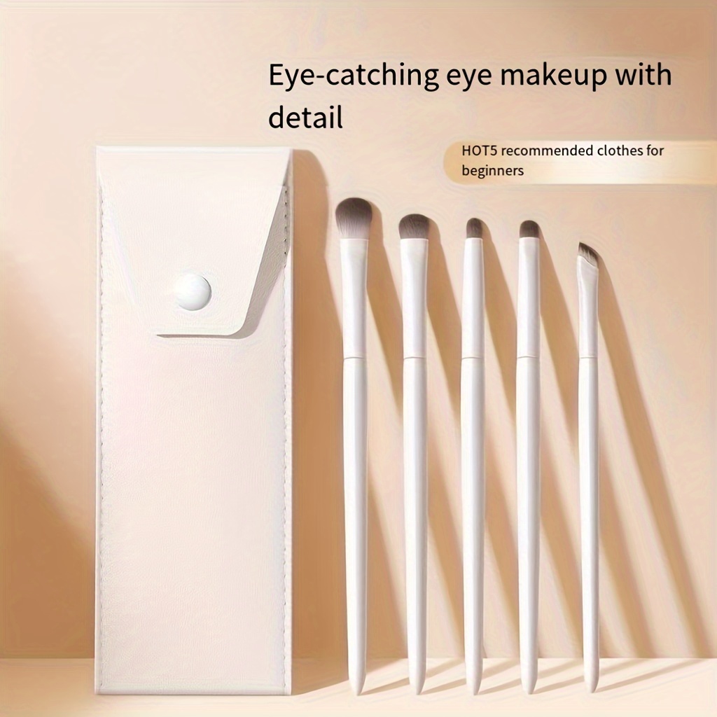 

Eyeshadow Brush Set 5 Pieces Travel Makeup Brush Set With Storage Bag Travel Makeup Brush Set Eye Makeup Brush Makeup Soft Brush Basic Cosmetics Professional Tools