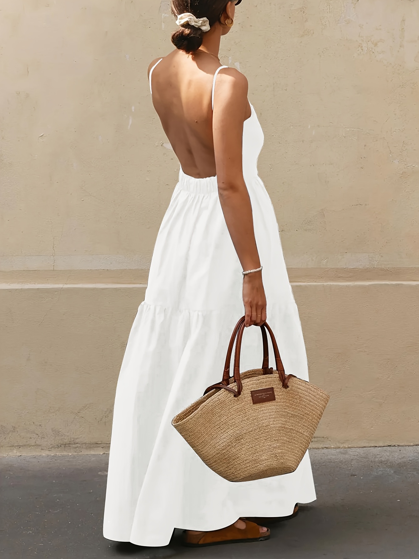 chinese dress ladies Lace up Backless Maxi Dress | Shop Now