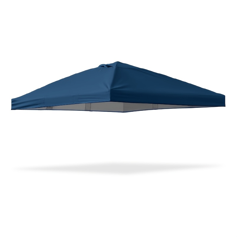 TEMU Dark Blue 10x10ft Straight Leg Canopy Tent Top Cover Only, Replacement Roof With 2 Vents For Pop Up Gazebo, Commercial Vendor Outdoor Picnic