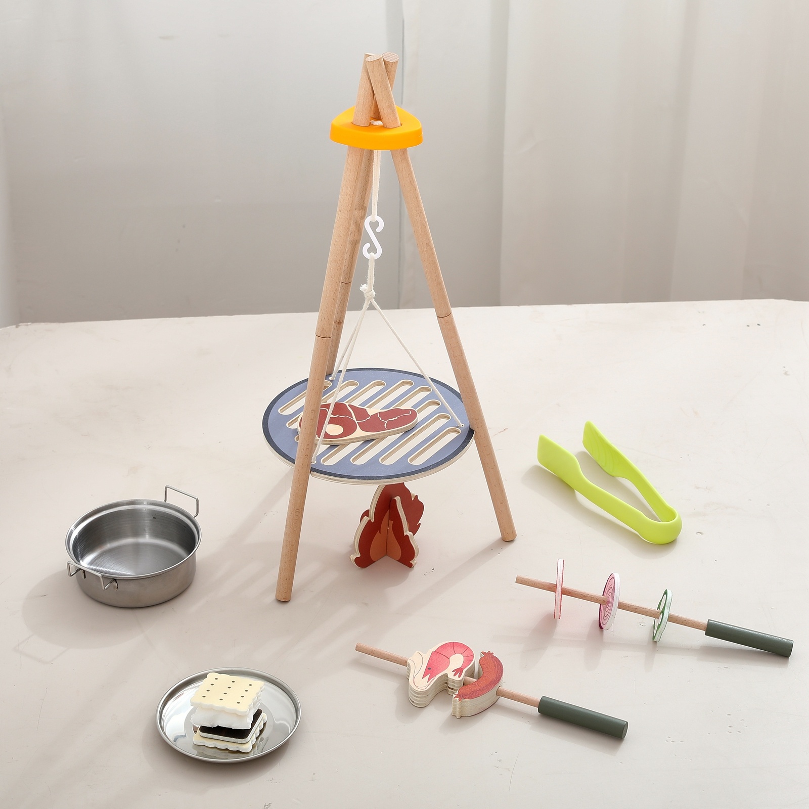 Wooden Kitchen Playset for Children
