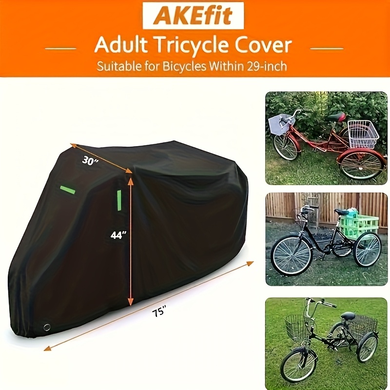TEMU Copertura per Triciclo Tutte in Tessuto Oxford 210D per Bicicletta