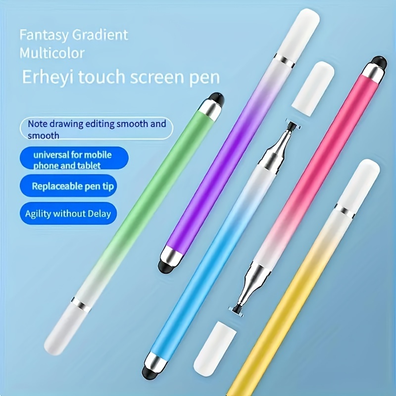 5pcs/4pcs/2pcs/1pc Gradient Multicolor Stylus Pens Set Capacitive Pens  for Drawing and Art, Compatible with Mobile Phones and Tablets, No Battery 