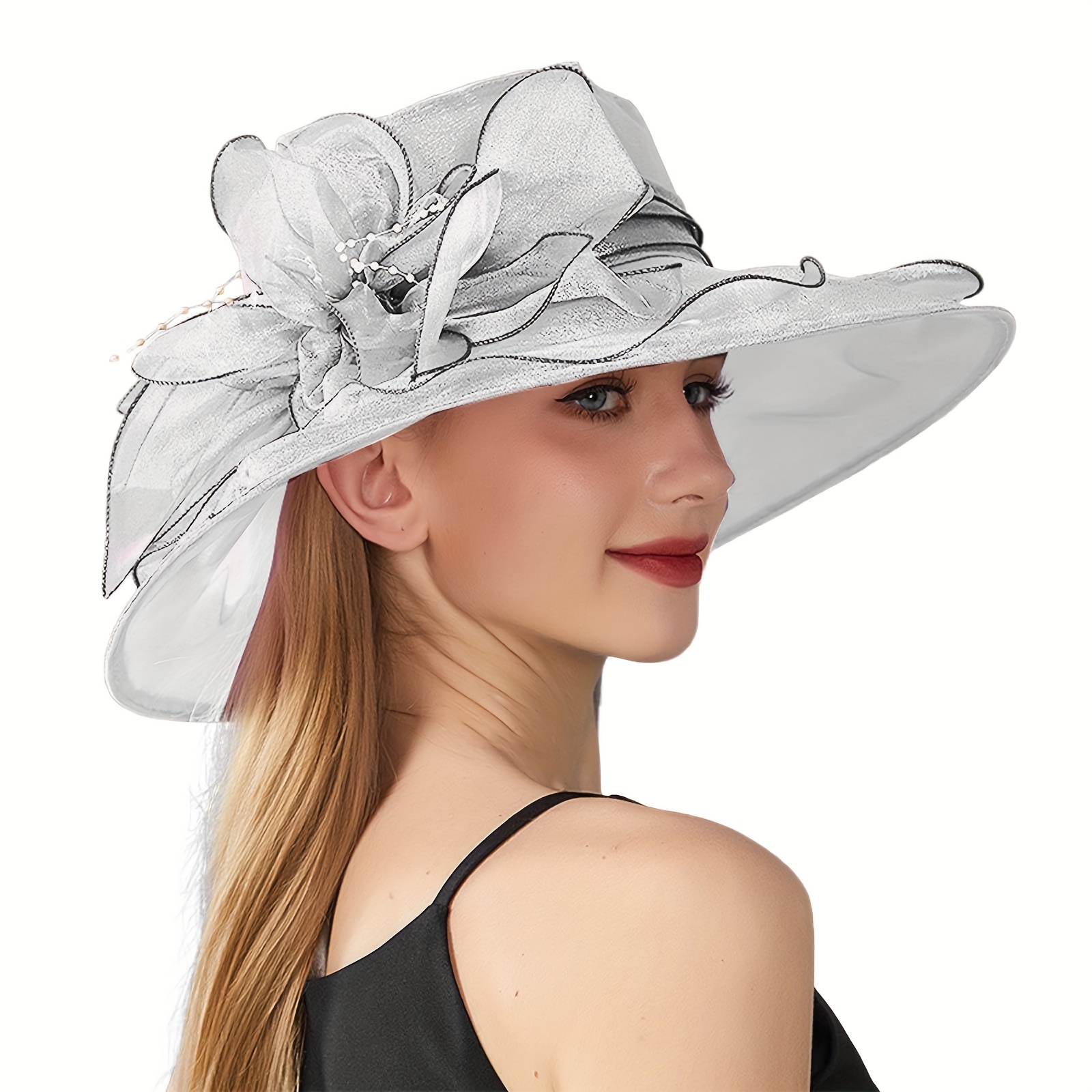 women ladies organza fascinator easter tea party bridal