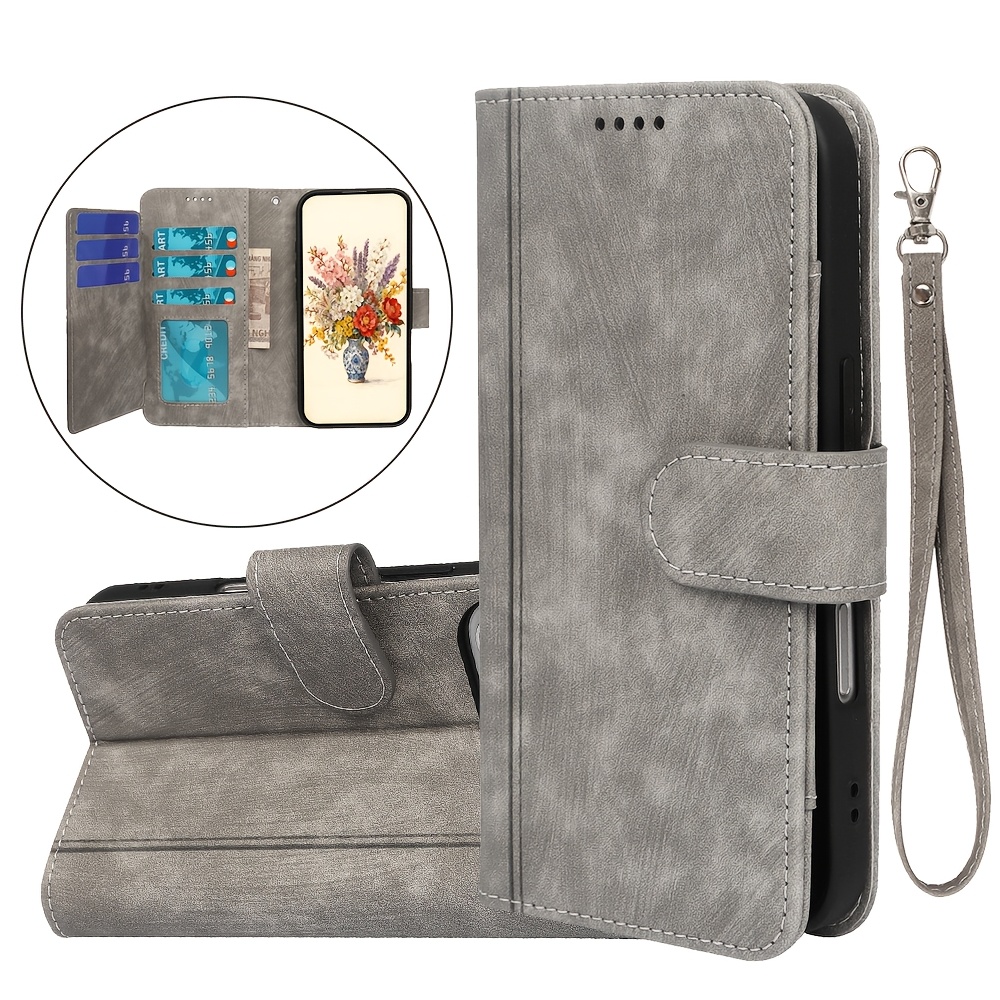 TEMU Phone Case: [compatible With Phone Case]for Galaxy A37 5g, Smooth And Durable, Powerful Security, Card Slots, Bank Card And Id Card, Foldable