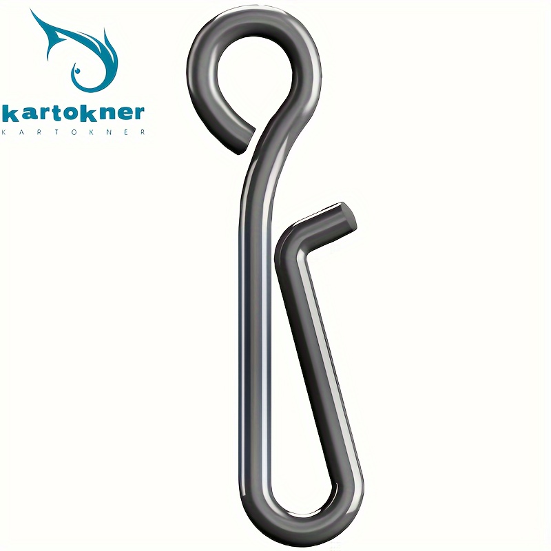 Durable Stainless Steel Fishing Spiral Clip For Secure Bait - Temu