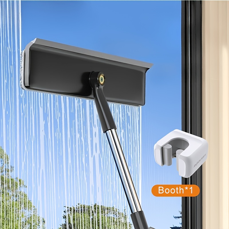 TEMU Joybos Window Squeegee, 360-degree Swivel Brush Squeegee For Window Cleaning, Glass Squeegee, High- Window Cleaning Tool, Window Squeegee With