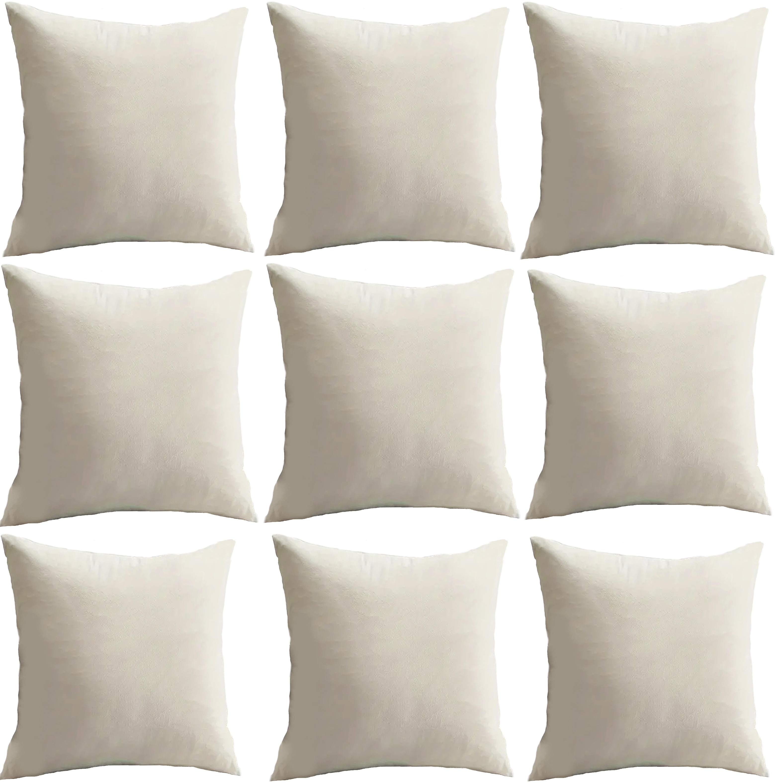 

9-pack Contemporary Throw Pillow Covers - Soft 100% Polyester Pillowcases, Decorative Zipper Cushion Covers For Sofa, Car, Bedroom, Farmhouse - Machine Washable, Variety Of Room Types, Woven