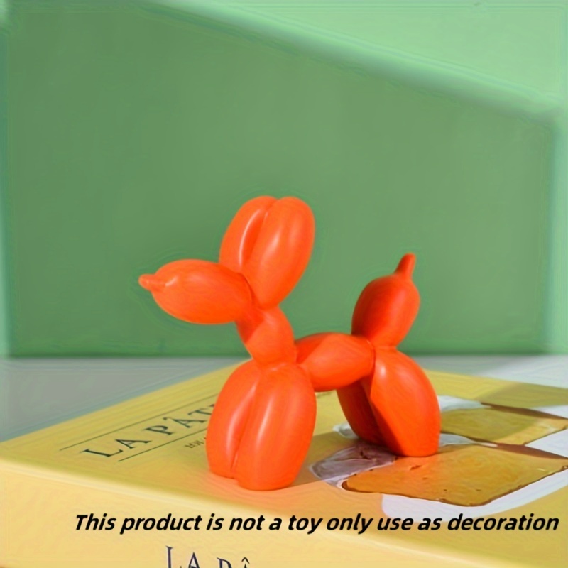 Image of 1pc Modern Minimalist Creative Resin Balloon Dog Sculpture Abstract Art Living Room Bedroom Decorations Desk Tv Cabinet Decoration Ornaments Christmas New Year Gifts