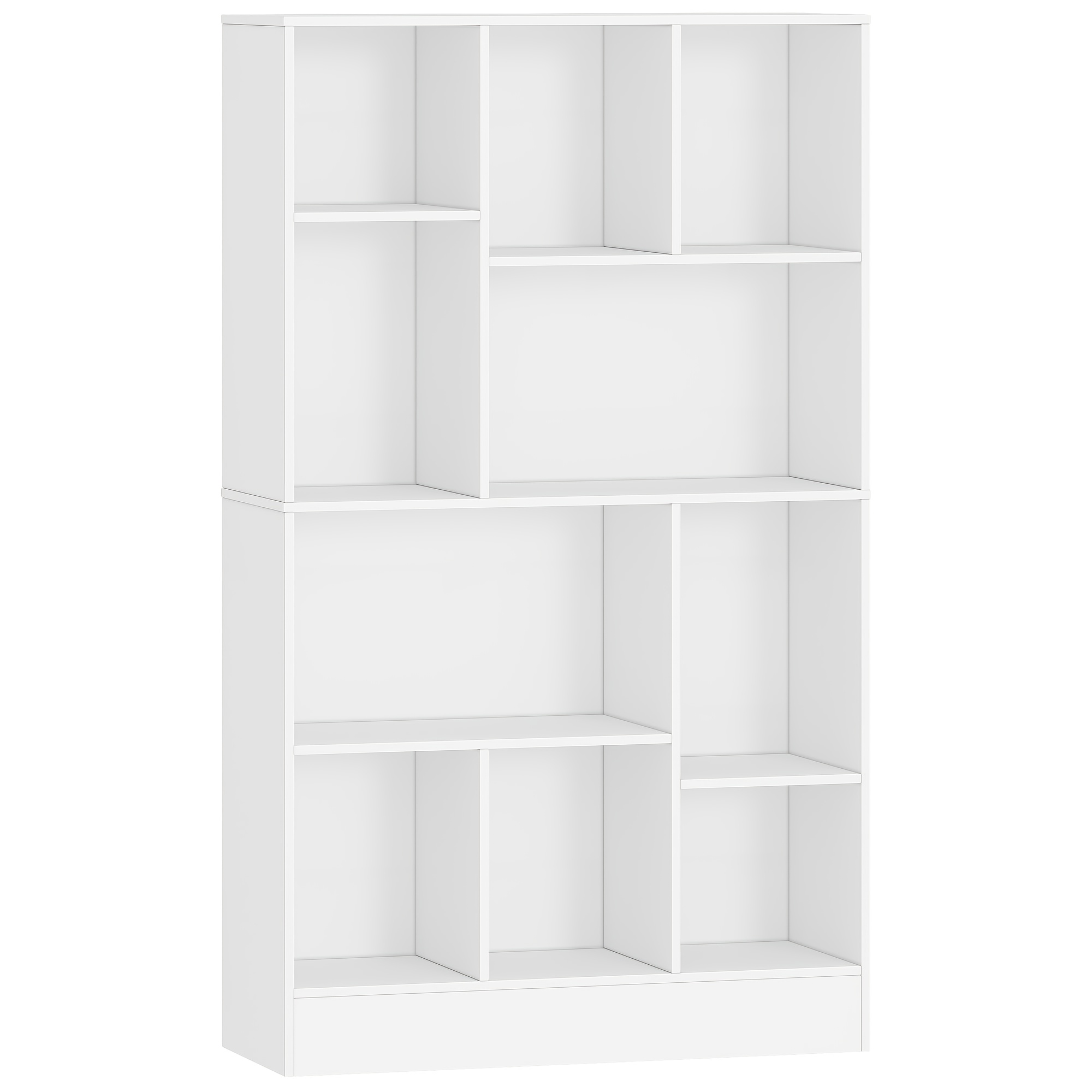 Image of Bookcase, Bookcase With 10 Compartments, Cube Shelf, Standing Shelf, Office Shelf, Vertical And Horizontal, 2 Types Of Placement, For Office, Living Room, Bedroom, 30 X 80 X 136cm, Modern