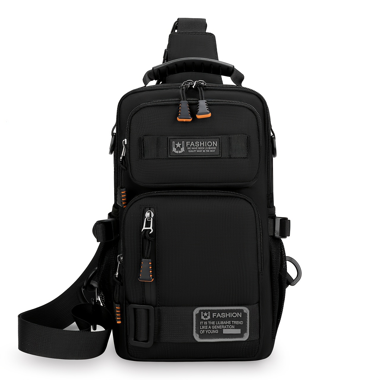 New Outdoor Capacity Fashion Men's Crossbody Bag Multifunctional Daily Commuting Chest Bag
