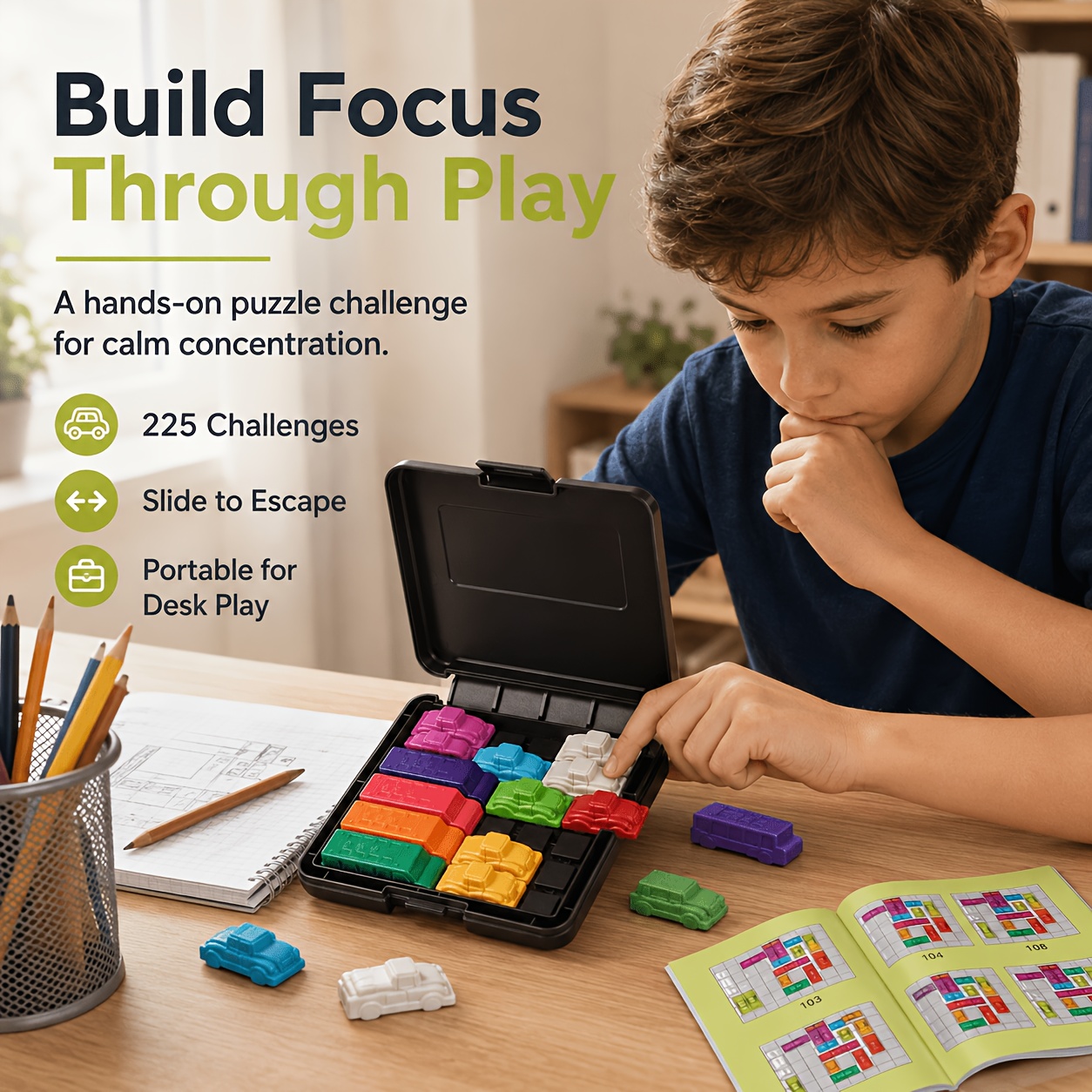 Car Jam Puzzle Game, 225 Levels Logic Board Game