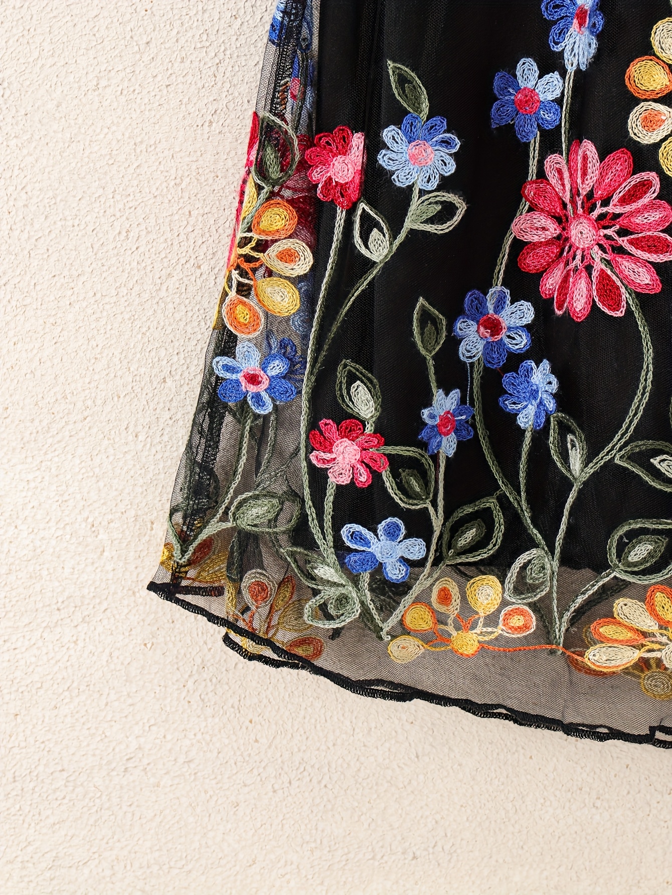 modcloth embroidered dress Princess Highway Flower Child Embroidered Dress, Size 10 main image 1
