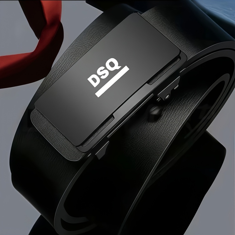 TEMU Cintura da con motivo DSQ e fibbia , facile da regolare vestibilit� confortevole, adatta per l'uso e le esigenze di viaggio. Un regalo premuroso