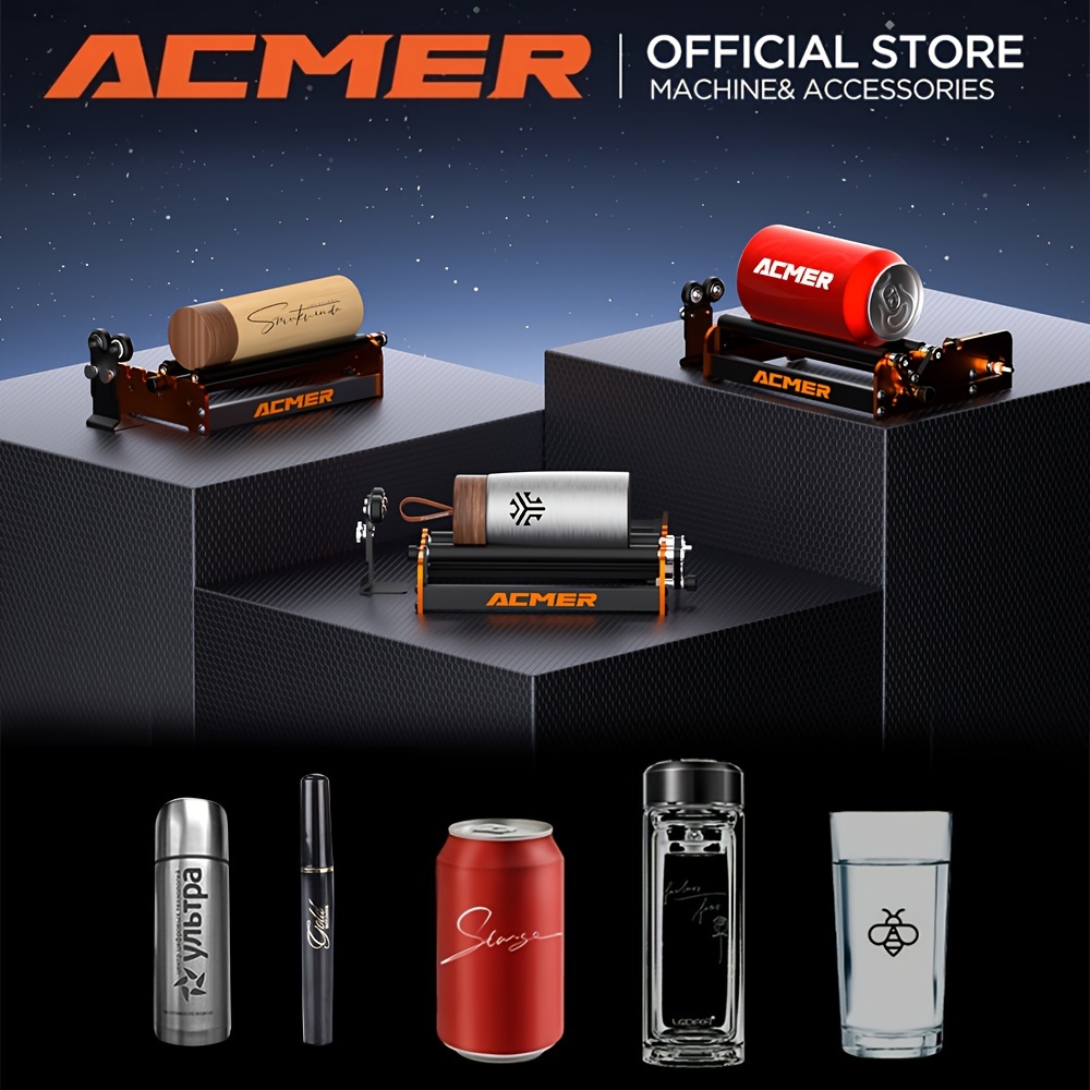 

Acmer M2 Engraver For Cutting Machines Engraving Cylindrical Objects For 95% Engraving