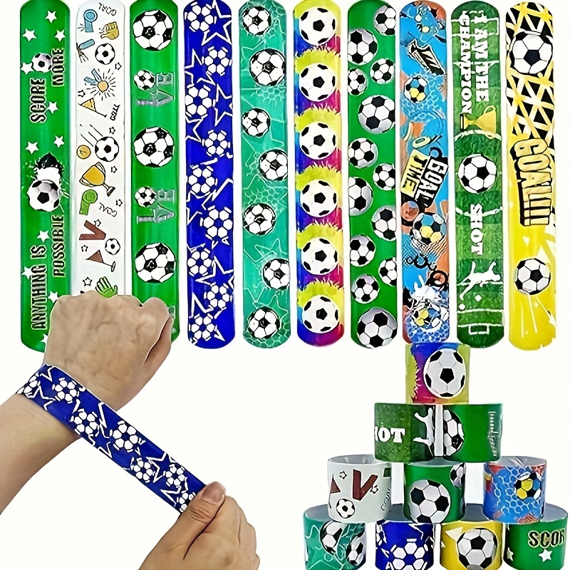 

10- Wristbands - Snap For Boys , Bag Fillers, & Prizes - Plastic Supplies For , Bridal , - No Needed, Christmas, Halloween, Hanukkah,