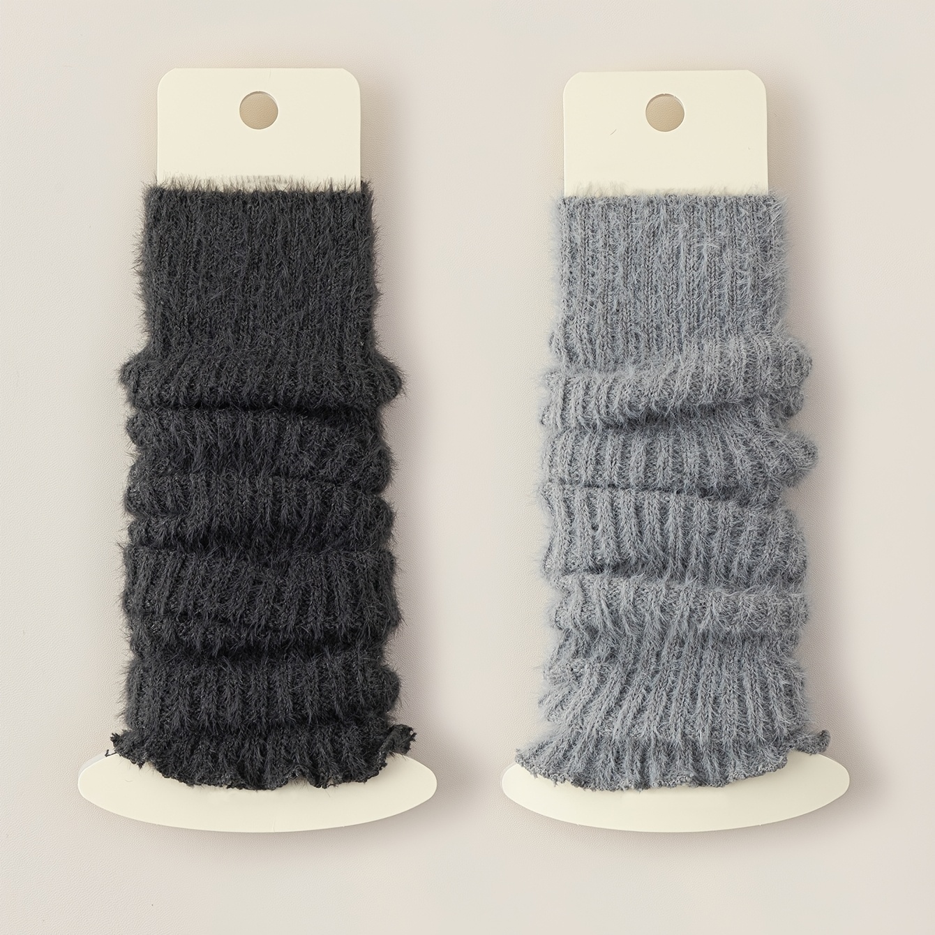 TEMU Of Women's Sock Covers, Leg Covers, Fuzzy, Warm, Lined, Thick, Suitable For Autumn And Winter, Versatile, Spring Fashion, Easy, Piled Socks,