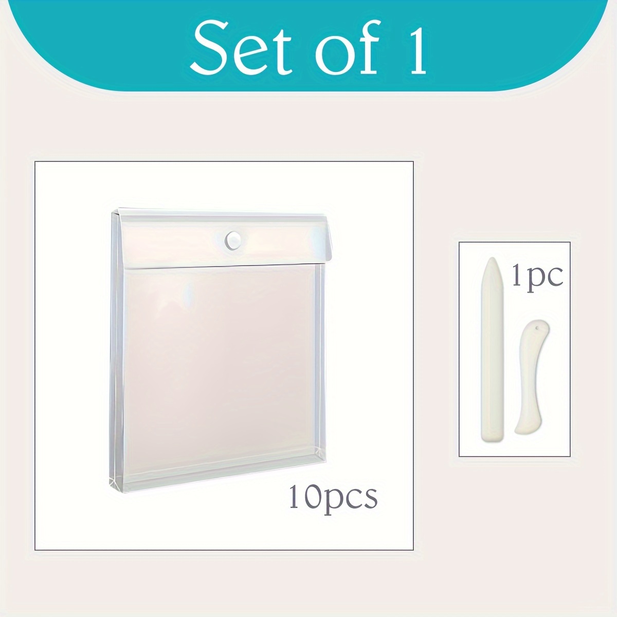 E-shop 10 Stück Papier Aufbewahrung, 12X12 Papier Aufbewahrungsorganizer mit 1 Kunststoff Klammer Clip Papier Set für Papier, Vinyl Papier
