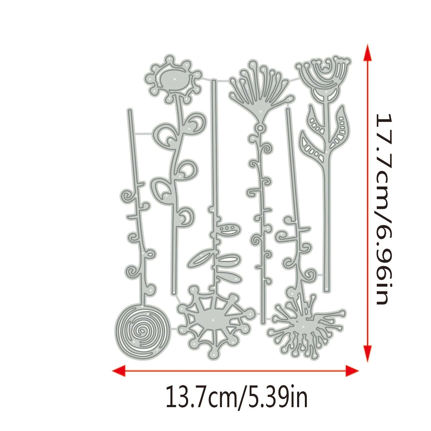 A Metal Cutting Die For Scrapbooking, Craft Knife Templates, And Punch Molds