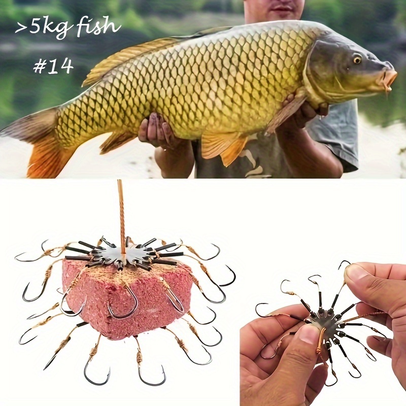 1pc high strength carbon steel fishing treble hook 12 claw - Temu