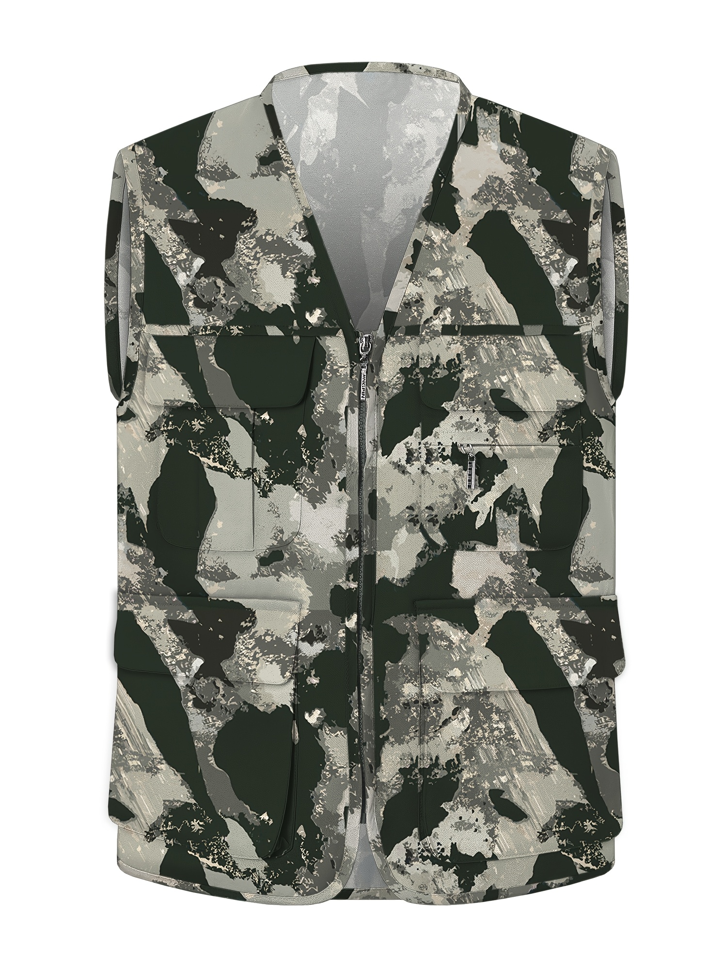 Produktbild von Outdoor Cargo Weste Für Herren - Multifunktionale Fotoweste Mit Vielen Taschen