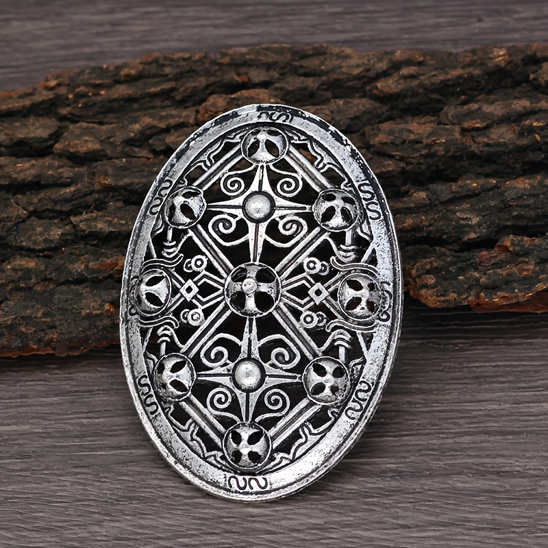   retro kreativ odin hålig   metall brosch herr charm punk amulet tillägg dam smycken gåva