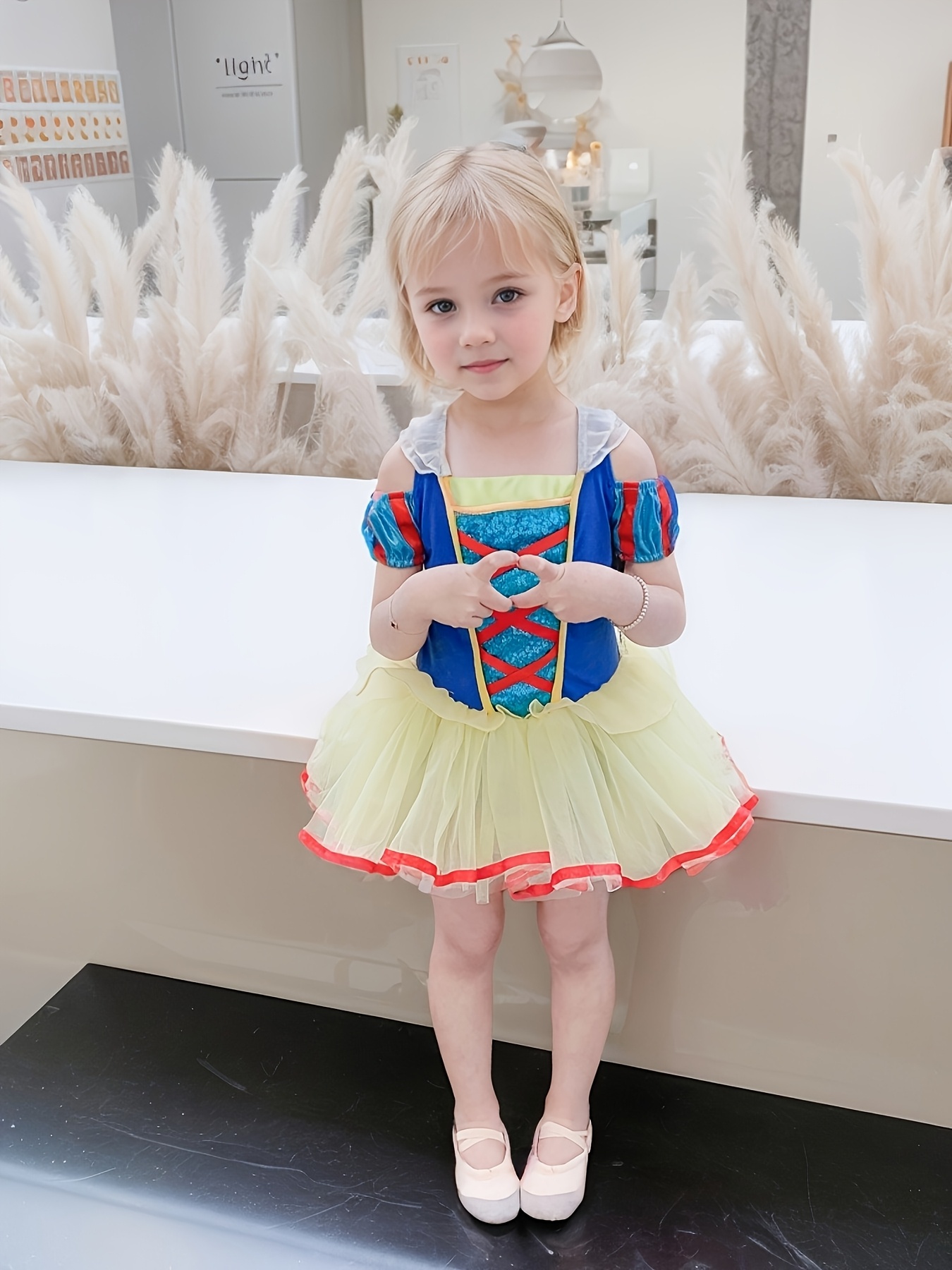 princess dress sequined bodice tulle layers shoulder ruched - Temu New  Zealand