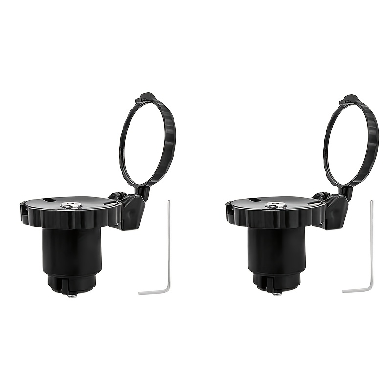 TEMU 1/2 stuks fiets stuurplug achteruitkijkspiegel, HD bolle fietsspiegel, verstelbare draaibare stuurspiegel voor MTB racefiets fietsaccessoires