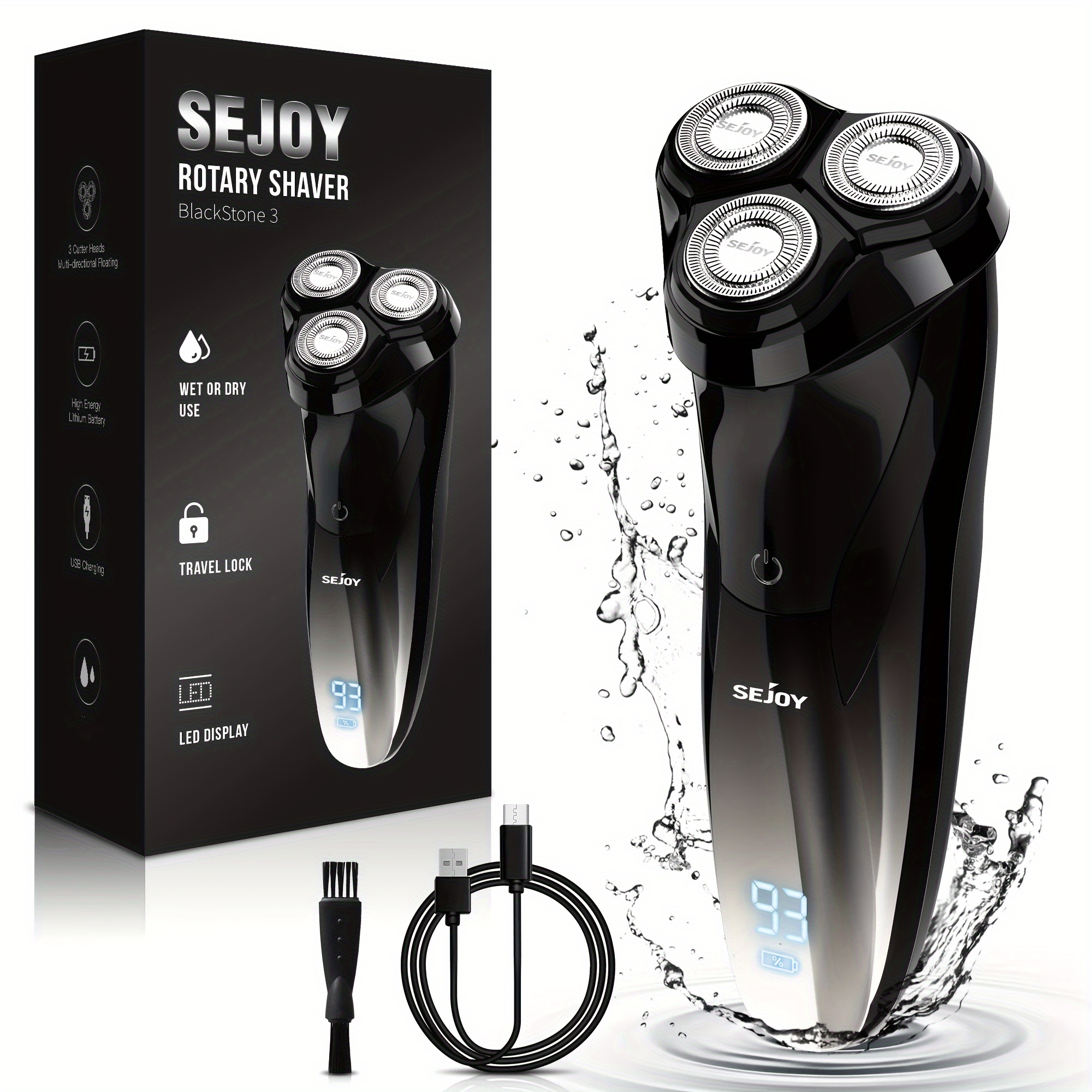 TEMU Mens Electric Shavers, Rechargeable Machines, Pop Up Trimmer For , Rechargeable, Led Display
