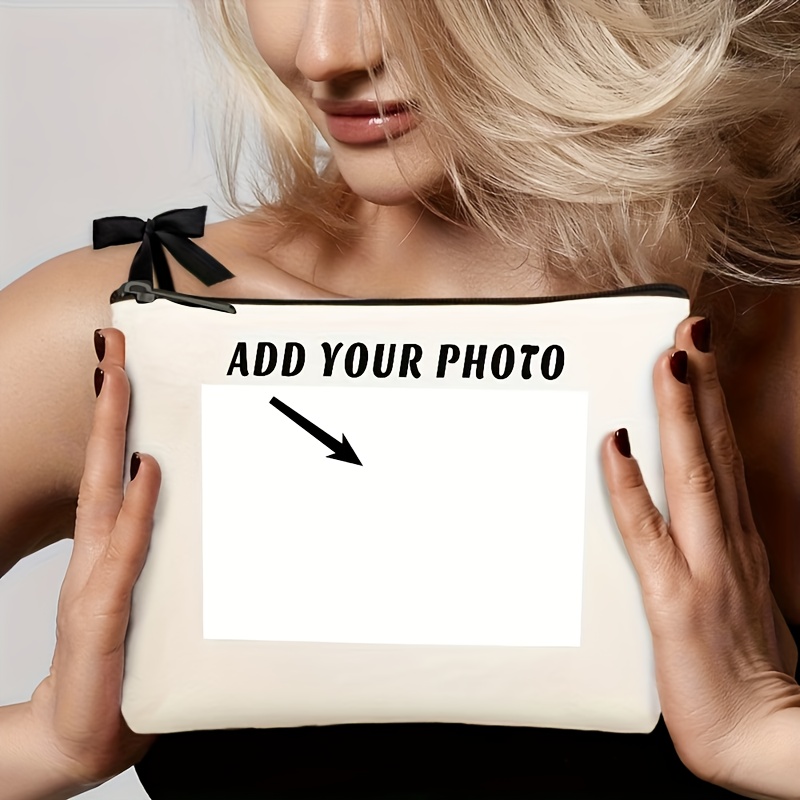 Image of 1 Custom Photo Clutch - Personalized Design, Durable, Portable Zipper Closure, Suitable For Women's Birthdays, Parties, Travel Gifts, Vibrant Patterns, High-quality Printing