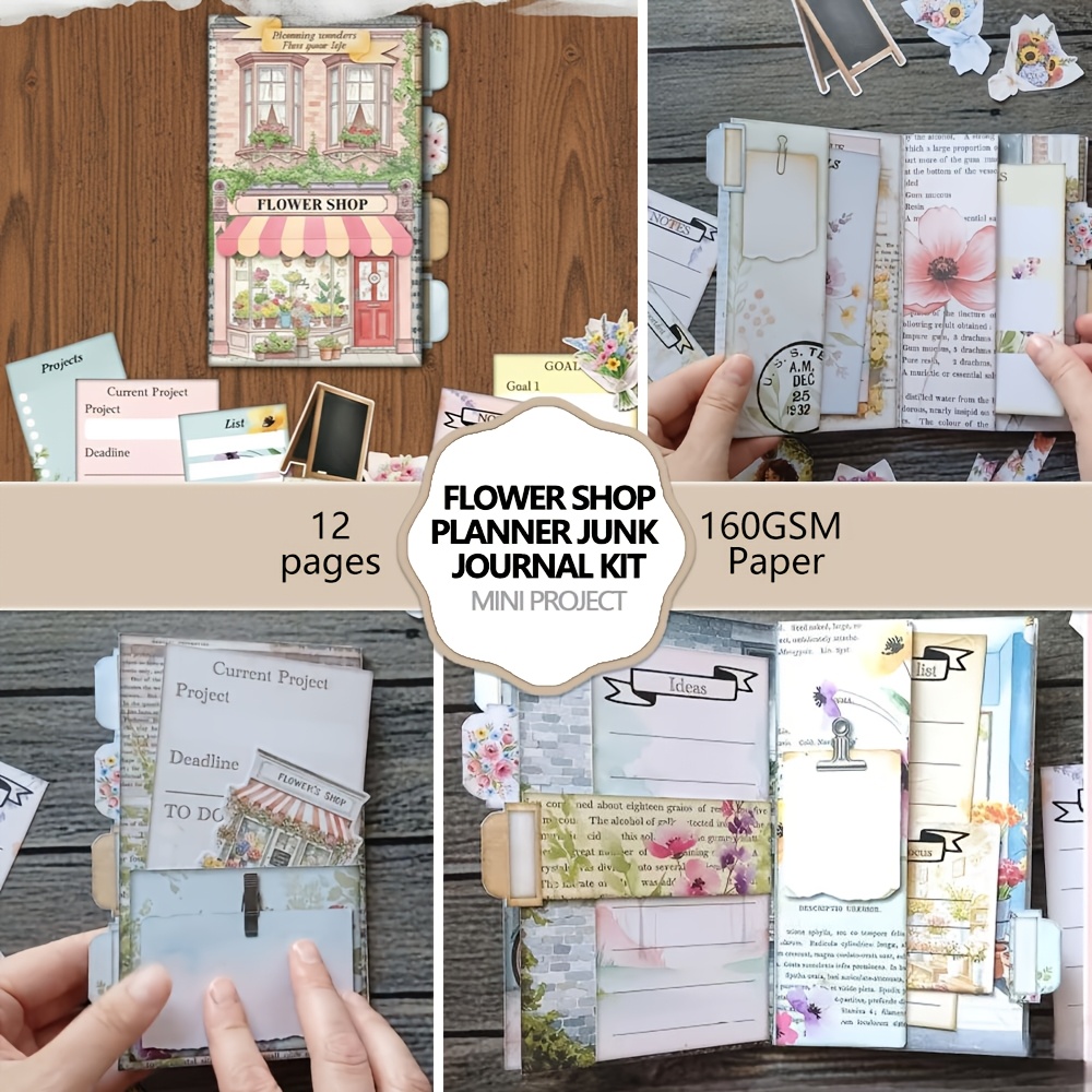 junk journal kits sold on Temu United States