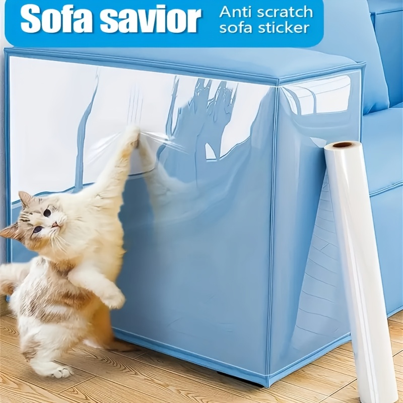 TEMU Cat Scratch Furniture Protector, Sofa Protector To Prevent Cat Claw Damage, Wear-resistant, Easy To Apply And Remove. Suitable For Sofas, Beds,