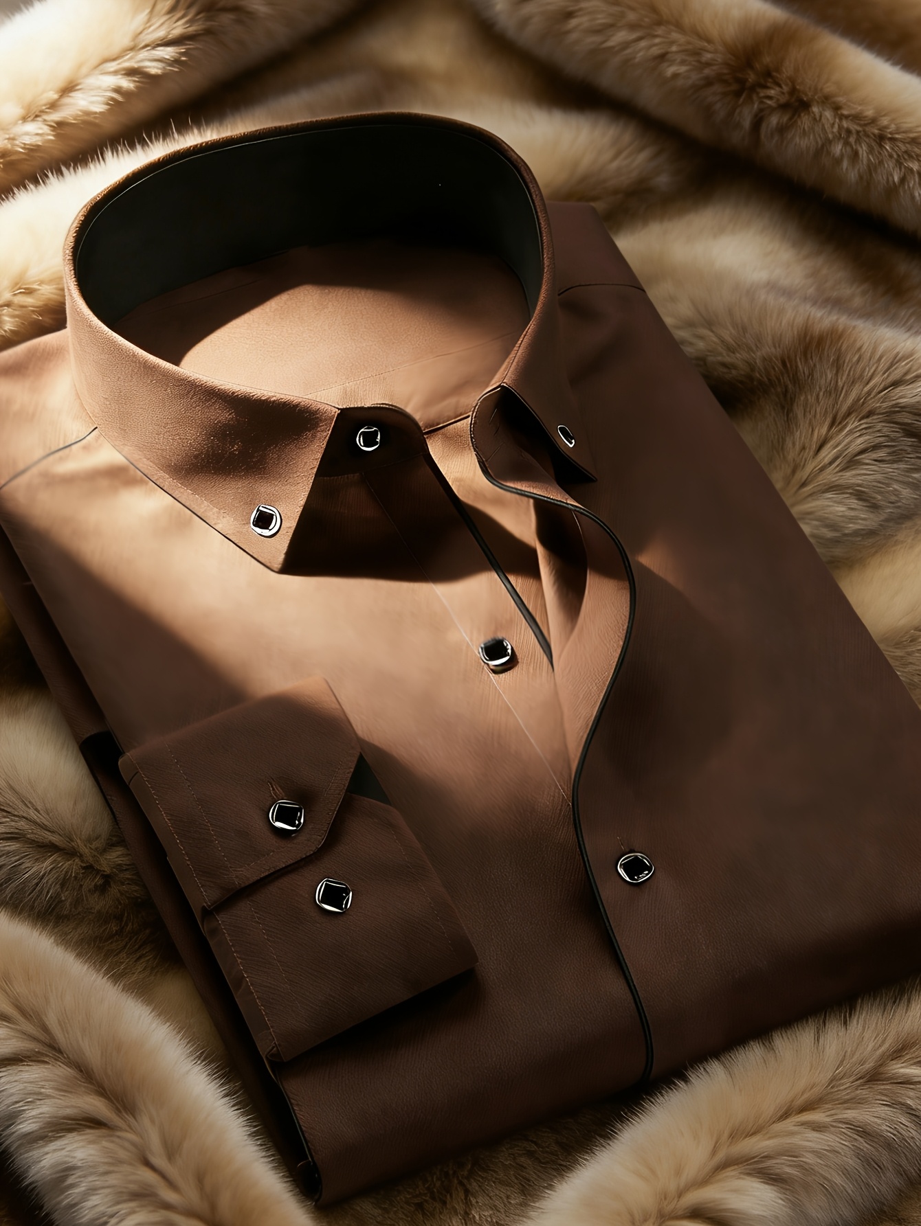 *'s Long-Sleeve Button- Shirt with Double Hem, Old Money * Casual, Formal  Dress Shirt, Autumn and Spring *'s Shirt