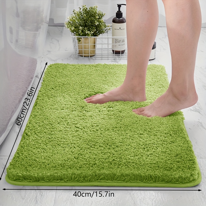 TEMU Tapete de baño de espuma viscoelástica esponjosa y muy absorbente, alfombra de baño, de rápida absorción, lavable, lavable a máquina, alfombra y