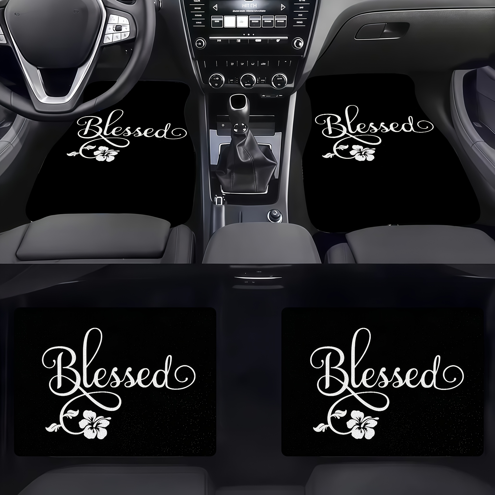 TEMU Car Floor Mats 4pcs, Material, Elegant 
