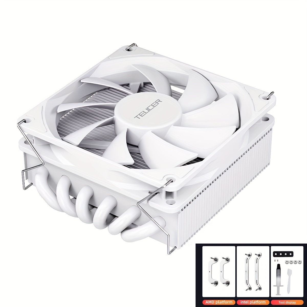 heat pipe air cooling cpu cooler pwm air Temu Greece