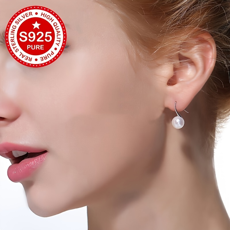 S925 Silver Earrings with Pearl & Shell Bead - Stylish & Versatile