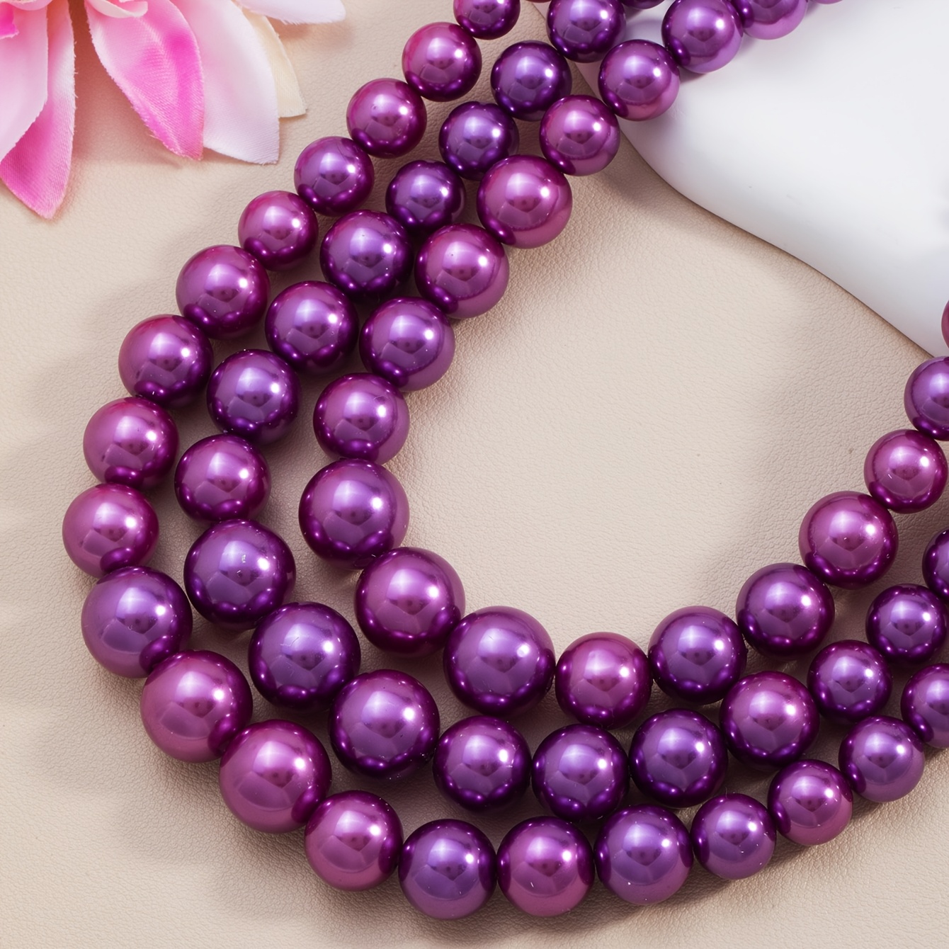 Women's Vintage Style Layered Choker Pearl Necklace