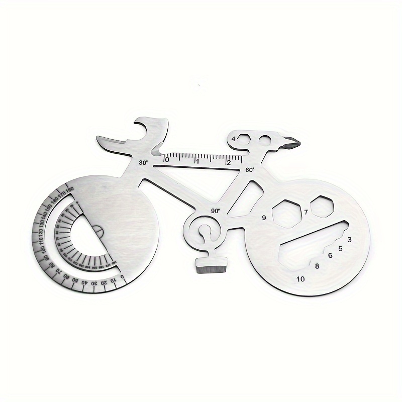 

Stainless -shaped Multi-tool With & Wrench - Compact Edc Card For