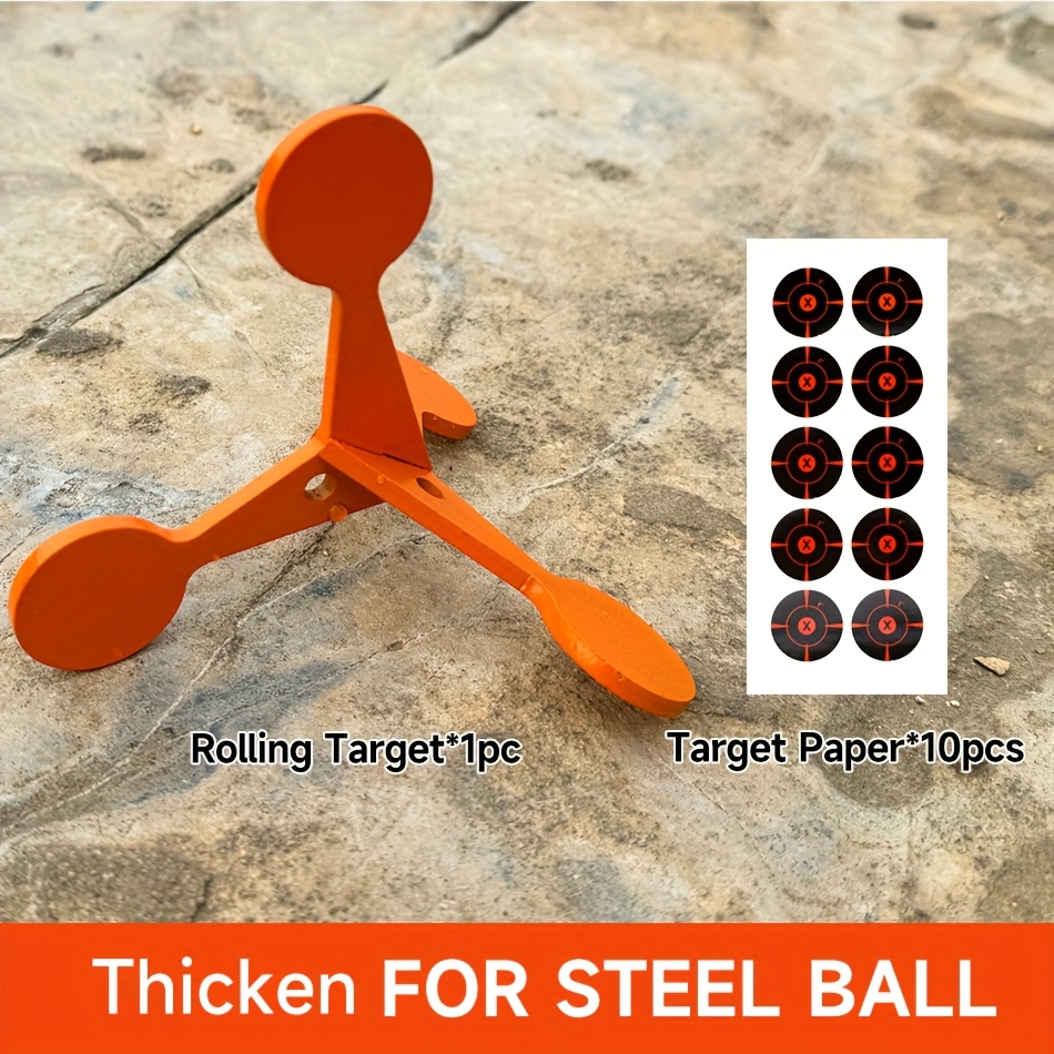 Image of Portable Multi-side Metal Rolling Set With Orange Numbered/ Zones - Heavy-duty Shooting Paper Panels For ,, Training - Outdoor/ Practice, Accessories (no Laser, Compatible With & S