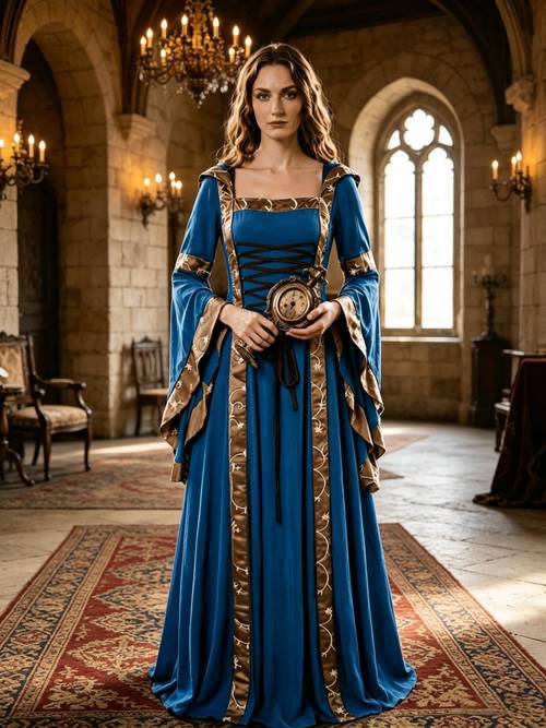 medieval renaissance hooded dress square neck lace up bell sleeve maxi dress vintage victorian long gown for women cosplay party costume