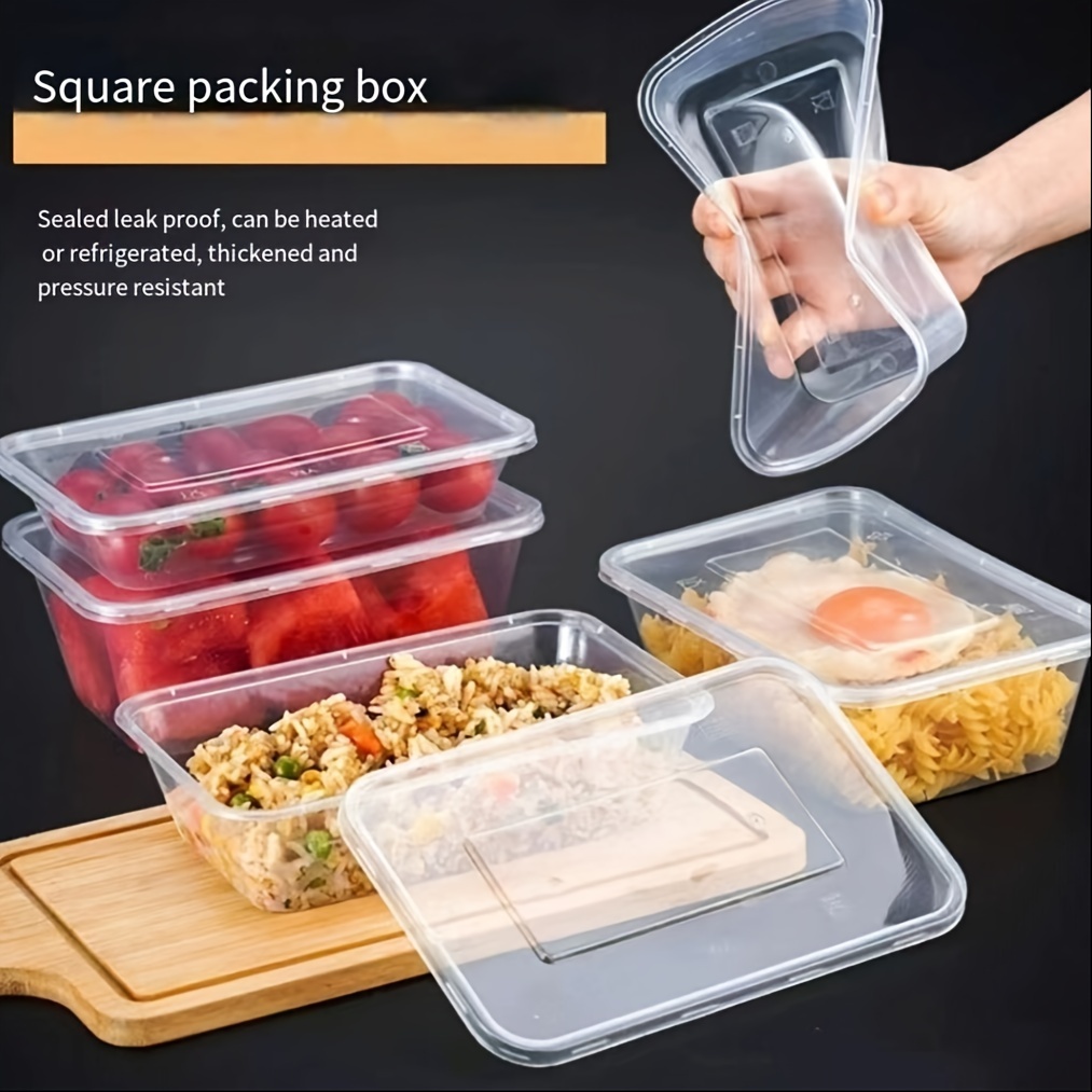 Disposable Food Box Square Takeaway Packaging Box Thickened - Temu