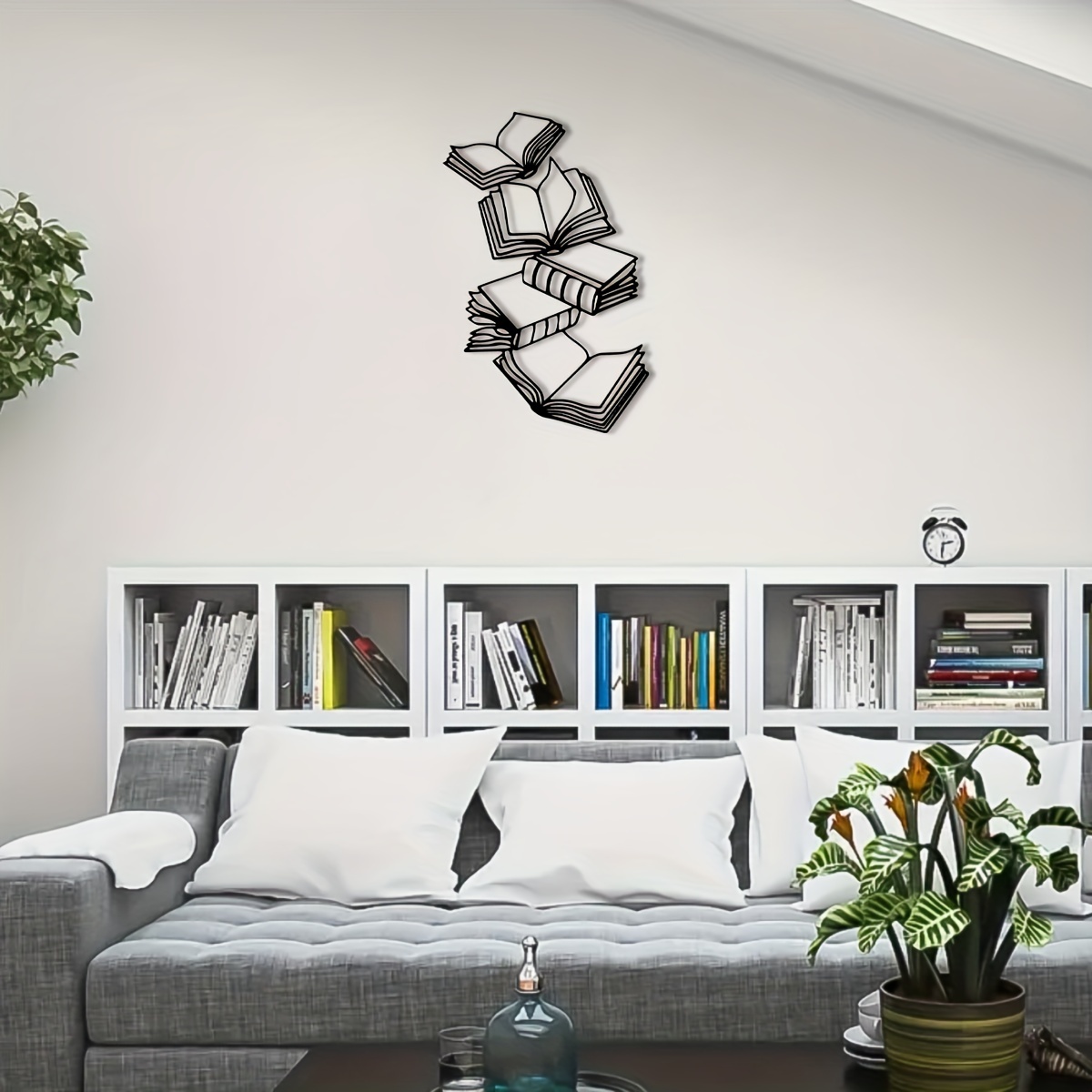 

Book Lover's Delight: Metal Wall Art With Book Scent - Perfect Gift For Readers, Ideal For Bedroom Decor & Craft Enthusiasts Book Decor Reading Decor