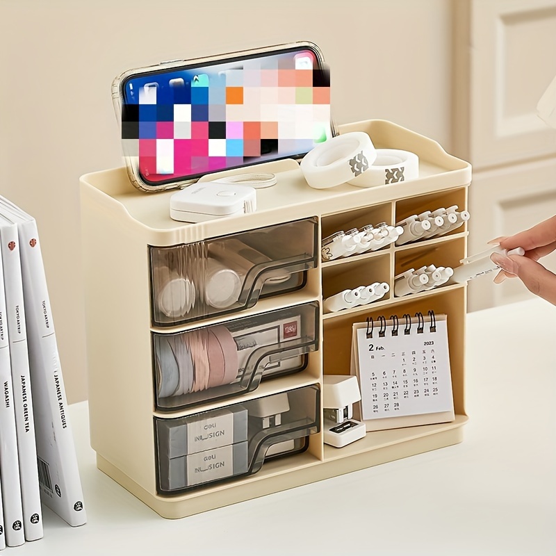 Multi layer Office Storage Box Organize Desk Keep Workspace - Temu