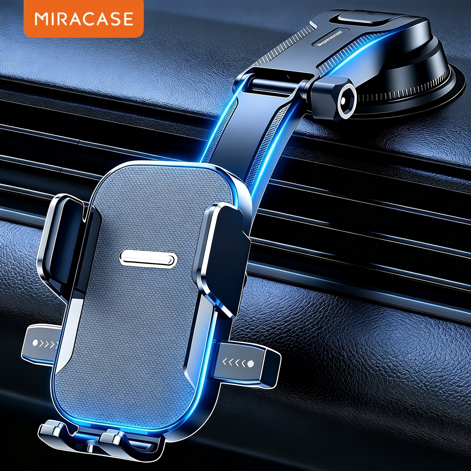car phone holder mount dashboard 360 rotatable adjustable car phone stand with strong suction cup anti slip high stability car phone bracket compatible with all smartphones