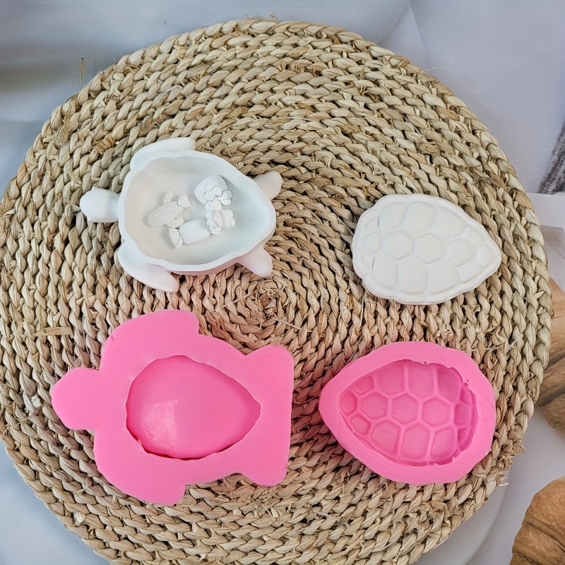 

Diy Turtle-shaped Silicone Mold For Jewelry & - Cement & Gypsum Crafting, Includes Lid Design