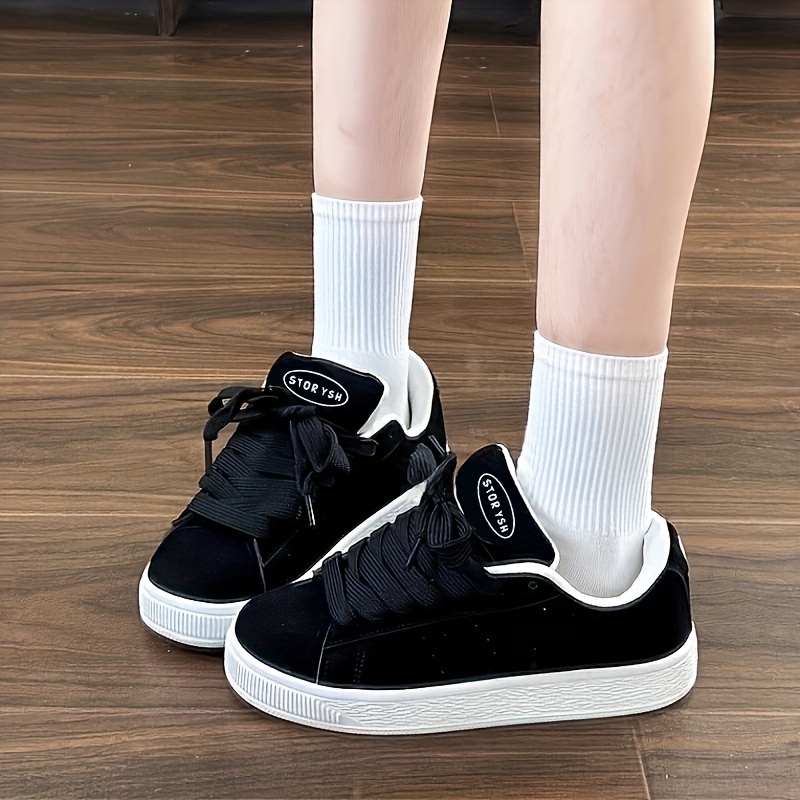 TEMU Korean Style Sneakers, Versatile Student Loafers, Fashion Casual Sneakers