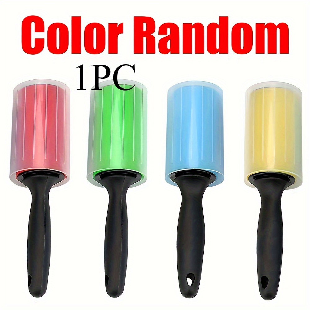 Image of Random Color Reusable Adhesive Drum For Cleaning Clothes, Cat And Dog Hair, Cleaning Brush, Washable Dust Removal Cotton, Wiping Device
